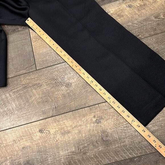 NWT Talbots Women's Silk & Wool Blend Wide Leg Pant Black Size 14 - Picture 6 of 11